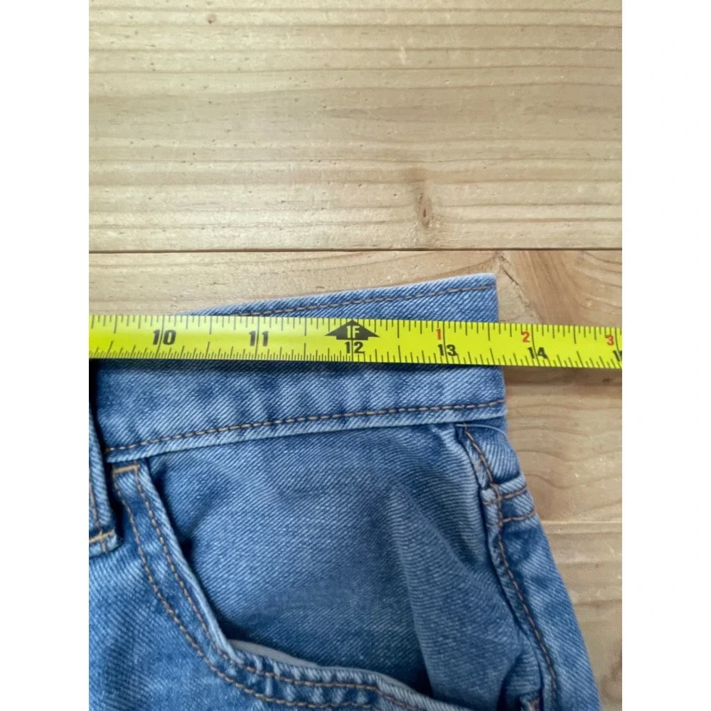 Old Navy Girls Size 14 High-Rise Slouchy Straight Jeans Built-In Tough Blue Wash
